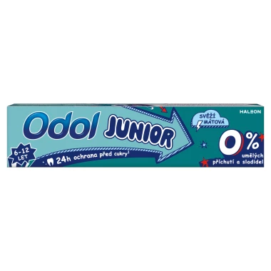 Odol Junior 6-12 let Svěží mátová zubní pasta s fluoridem 50 ml
