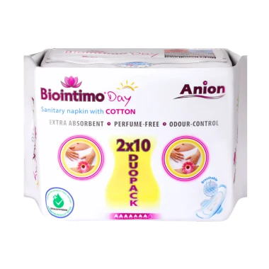 Biointimo Anion denní hygienické vložky s křidélky 20 ks
