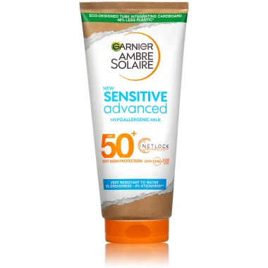 Garnier Ambre Solaire Sensitive Advanced opalovací mléko, velmi vysoká ochrana, světlá citlivá pokožka SPF 50+ 175 ml