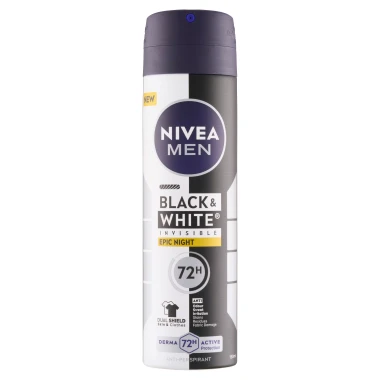 Nivea Men Black & White Invisible Epic Night Sprej antiperspirant 150 ml