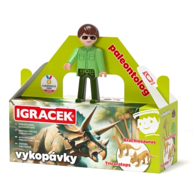 Igráček paleontolog Brachiosaurus a Triceratops
