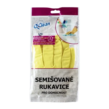 Q-Clean Semišované rukavice pro domácnost vel. M