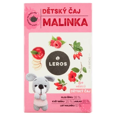 Leros Dětský čaj malinka 20 x 2g (40g)