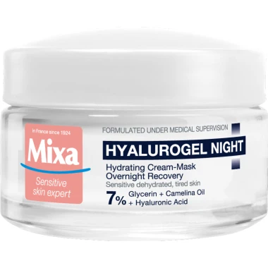 MIXA Hyalurogel Night intenzivní noční hydratační péče, 50ml