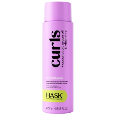 HASK CURLS kondicionér pro kudrnaté vlasy kokosový, arganový olej a vitamín E 473 ml