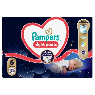 Pampers Pants Night, vel. 6, 80 ks