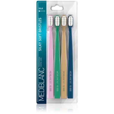 MEDIBLANC Silky Soft Bristles zubní kartáček 4 ks