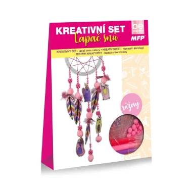 Kreativní set - lapač snů růžový