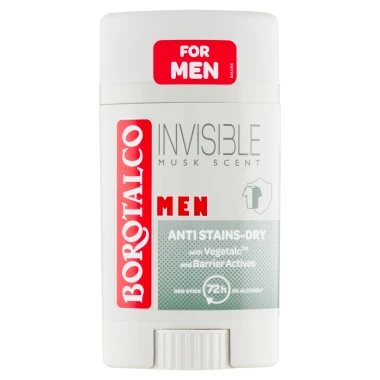 Borotalco Men Invisible Musk Scent Tuhý antitranspirant 40 ml