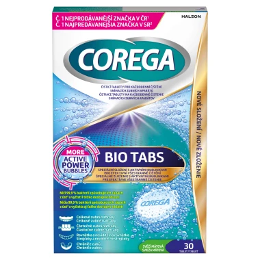 Corega Bio Tabs čisticí tablety 30 ks