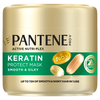 Pantene Pro-V Smooth & Sleek Keratin Protect Maska pro suché vlasy 300 ml