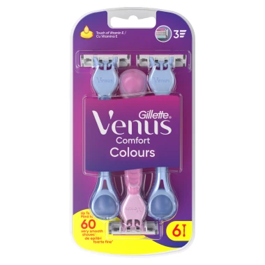 Gillette Venus 3 Colors pohotová holítka 6 ks