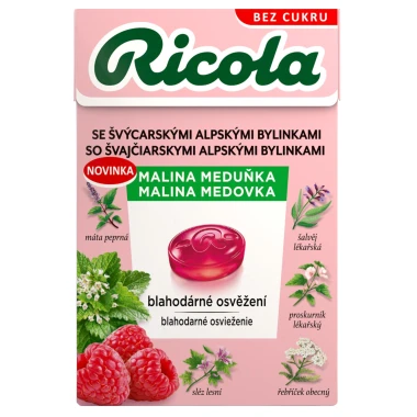 RICOLA Bylinná směs malina a meduňka 40g