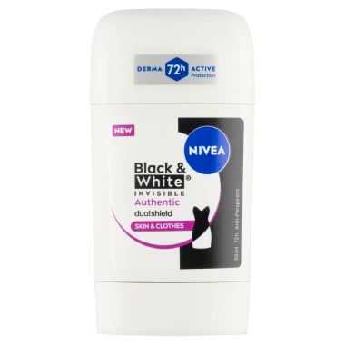 Nivea Black & White Authentic Tuhý antiperspirant 50 ml