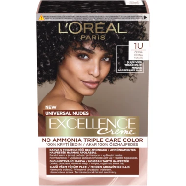 L'Oréal Paris Excellence Creme Universal Nudes permanentní barva na vlasy 1U Černá