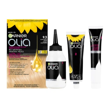 Garnier Olia permanentní barva na vlasy 9.3 Zlatá světlá blond, 60+60+54ml