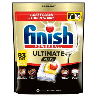 Finish Ultimate Plus kapsle do myčky nádobí - Lemon 83 ks