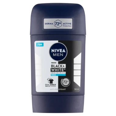 Nivea Men Black & White Invisible Fresh Tuhý antiperspirant 50 ml