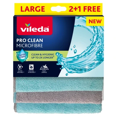 Vileda Pro Clean univerzální utěrka z mikrovlákna 3 ks