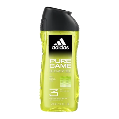 Adidas Pure Game Relaxing sprchový gel na tělo, tvář & vlasy 250ml