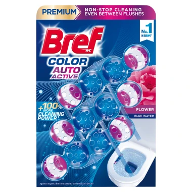 Bref Color Auto Active Flower Tuhý WC blok 3 x 50 g