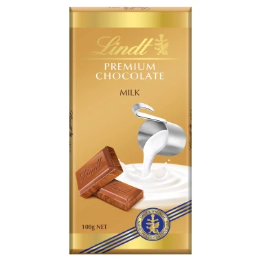 Lindt mléčná čokoláda 100 g