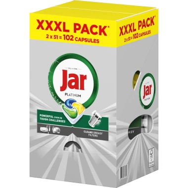 Jar Platinum All In One kapsle do myčky nádobí 102 ks