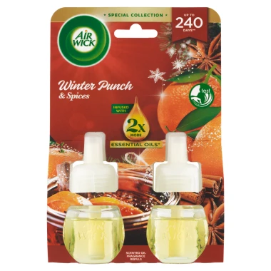 Air Wick Tekutá náplň do elektrického přístroje zimní punč 2 x 19 ml