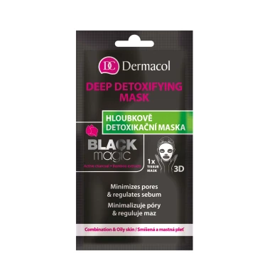 Dermacol Textilní detoxikační maska Black Magic