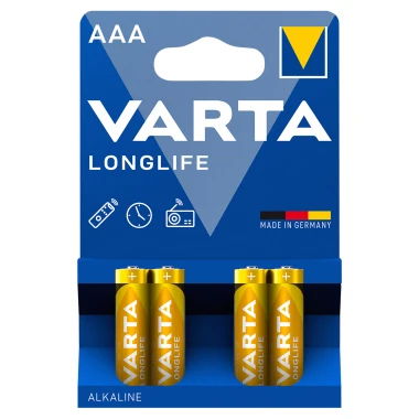 Varta Longlife AAA alkalické baterie 4 ks