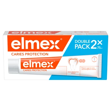 elmex® Caries Protection zubní pasta proti zubnímu kazu duopack 2x75 ml