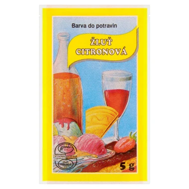 Barva do potravin žluť citronová 5 g