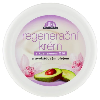 Luna Natural Regenerační krém s koenzymem Q10 a avokádovým olejem 200ml