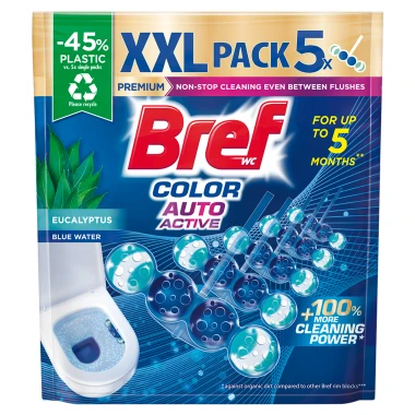 Bref Color Active Eucalyptus Tuhý WC blok 5 x 50 g