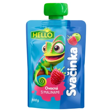 Hello Ovocná svačinka s malinami 100g