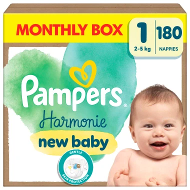 Pampers Harmonie, vel. 1, 180 ks