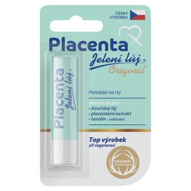 Jelení Lůj Placenta Pomáda na rty 4,5 g