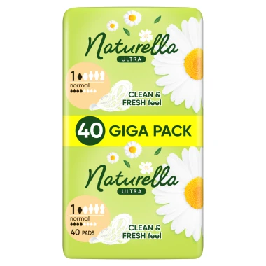 Naturella Ultra Normal Hygienické vložky s křidélky, velikost 1, 40 ks
