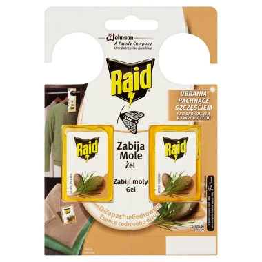Raid Proti molům gel cedr 2 x 3 g