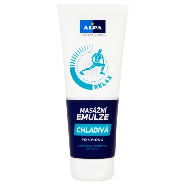 Alpa Relax Masážní emulze chladivá 210ml