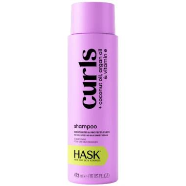 HASK CURLS šampon pro kudrnaté vlasy kokosový, arganový olej a vitamín E 473 ml