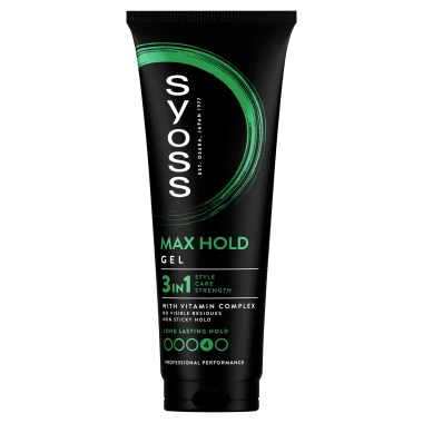 Syoss Max Hold 3v1 Stylingový gel na vlasy 250 ml