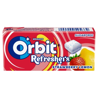 Orbit Žvýkačka bez cukru s jahodovou a citronovou příchutí 8 ks 17,9 g