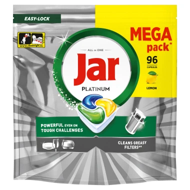 Jar Platinum Lemon Kapsle do myčky nádobí 96 ks