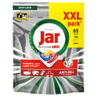 Jar Platinum Plus Lemon Kapsle do myčky 65 ks