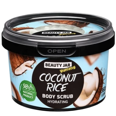 BEAUTY JAR Yummy Coconut Rice tělový peeling 360 g