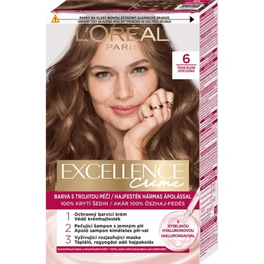 L'Oréal Paris Excellence Créme permanentní barva na vlasy 6.0 tmavá blond