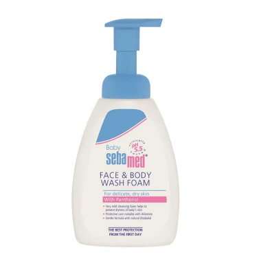 Sebamed Baby Mycí pěna na obličej a tělo, 400 ml