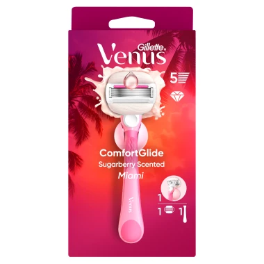 Gillette Venus ComfortGlide Miami Dámský holicí strojek v vůní Sugarberry