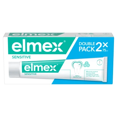 elmex® Sensitive Zubní pasta duopack 2 x 75 ml
